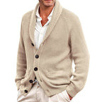 Jensen - Men's Ribbed Shawl Collar Button-Front Cardigan