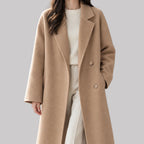 Joanna - Women's Double-Breasted Notch Lapel Coat