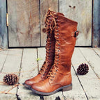 Jocelyn - Women's Lace-Up Knee-High Boots