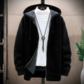 Joshua - Men's Chunky Knit Hooded Zip Jacket 2
