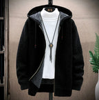 Joshua - Men's Chunky Knit Hooded Zip Jacket 2