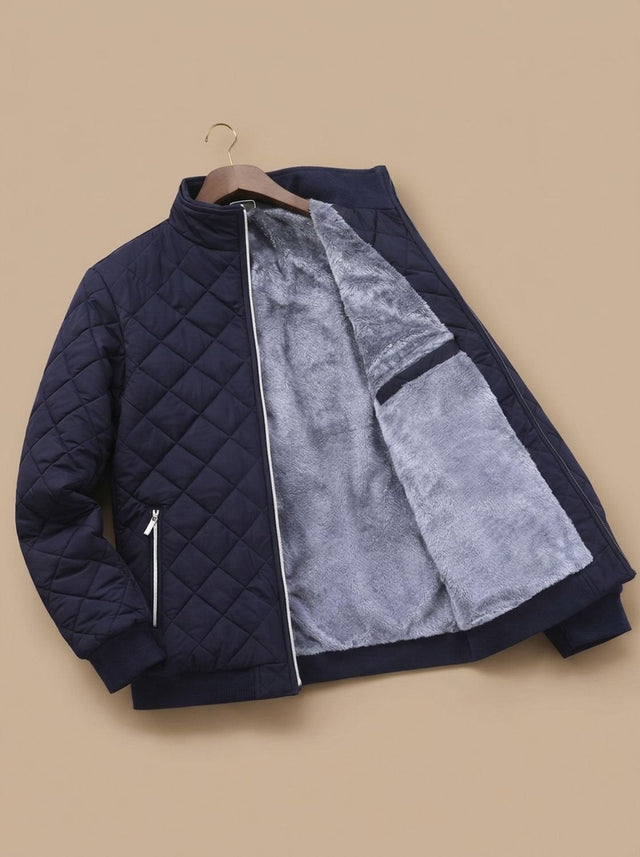 Keiran - Men's Quilted Puffer Jacket with Fleece Lining