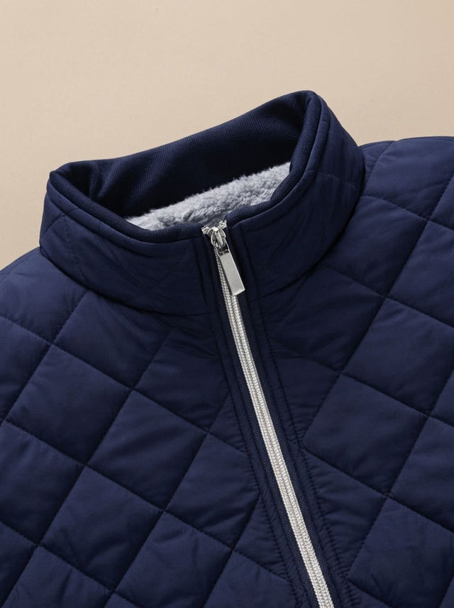 Keiran - Men's Quilted Puffer Jacket with Fleece Lining