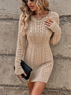 Lauren - Women's Textured Cable Knit  Dress 1