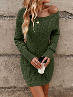 Lauren - Women's Textured Cable Knit  Dress 6