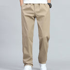 Marco - Men's Wide-Leg Cotton Pants with Elastic Waist