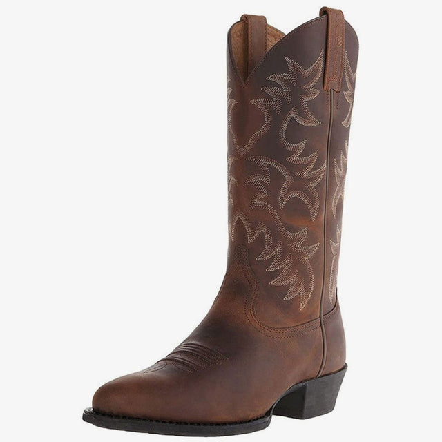 Marlena - Women's Embroidered Cowboy Boots with Block Heel