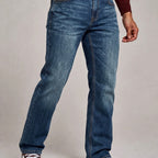 Matthew - Men's Button-Fly Straight-Leg Pants 11