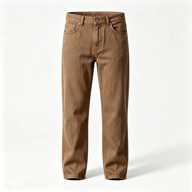 Matthew - Men's Button-Fly Straight-Leg Pants 5