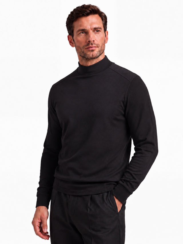 Michael - Men's High Neck Long Sleeve Pullover 10