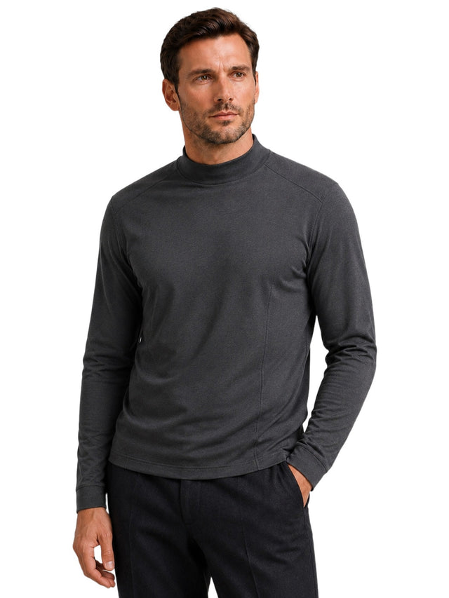 Michael - Men's High Neck Long Sleeve Pullover 11