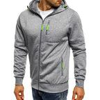 Nicholas - Men's Drawstring Hooded Zip-Up Jacket 2