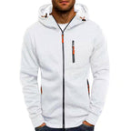 Nicholas - Men's Drawstring Hooded Zip-Up Jacket 7