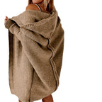Samantha - Women's Hooded Open-Front Longline Cardigan 16