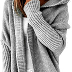 Samantha - Women's Hooded Open-Front Longline Cardigan 5
