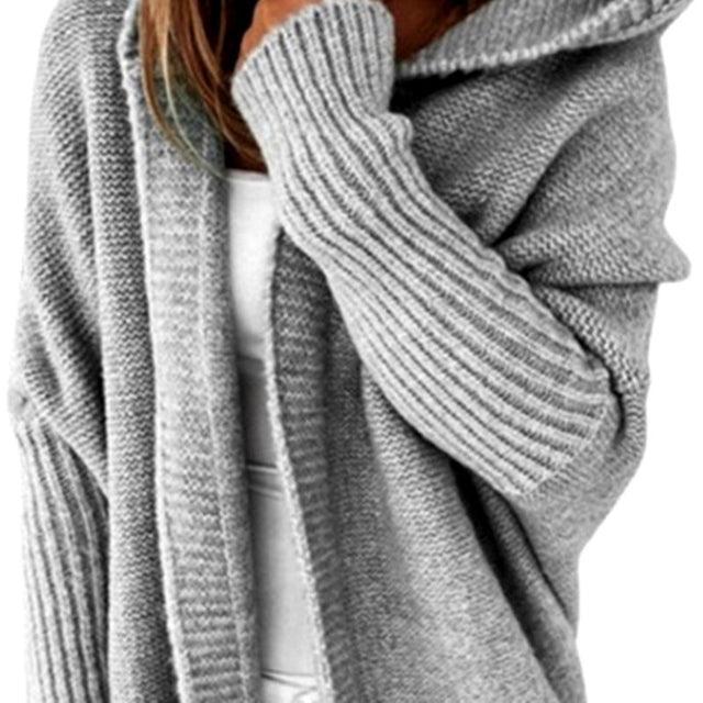 Samantha - Women's Hooded Open-Front Longline Cardigan 5