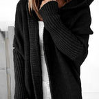 Samantha - Women's Hooded Open-Front Longline Cardigan 7