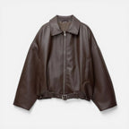 Tessa - Women's Cropped Zip-Front Leather Jacket