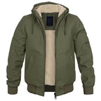 Victor - Men's Hooded Transitional Jacket with Sherpa Lining