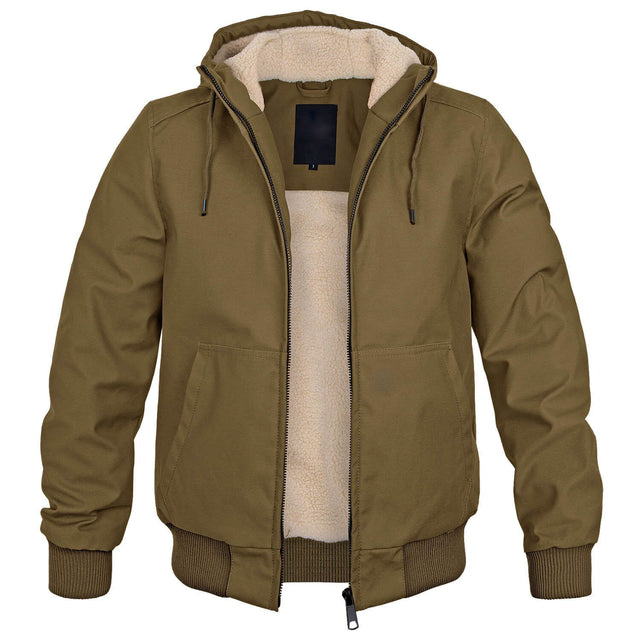 Victor - Men's Hooded Transitional Jacket with Sherpa Lining