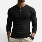 Victor - Men's Ribbed Long-Sleeve Henley