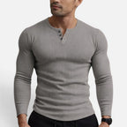 Victor - Men's Ribbed Long-Sleeve Henley
