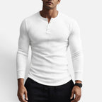Victor - Men's Ribbed Long-Sleeve Henley