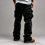 Vincent - Men's Corduroy Cargo Pants with Oversized Flap Pockets