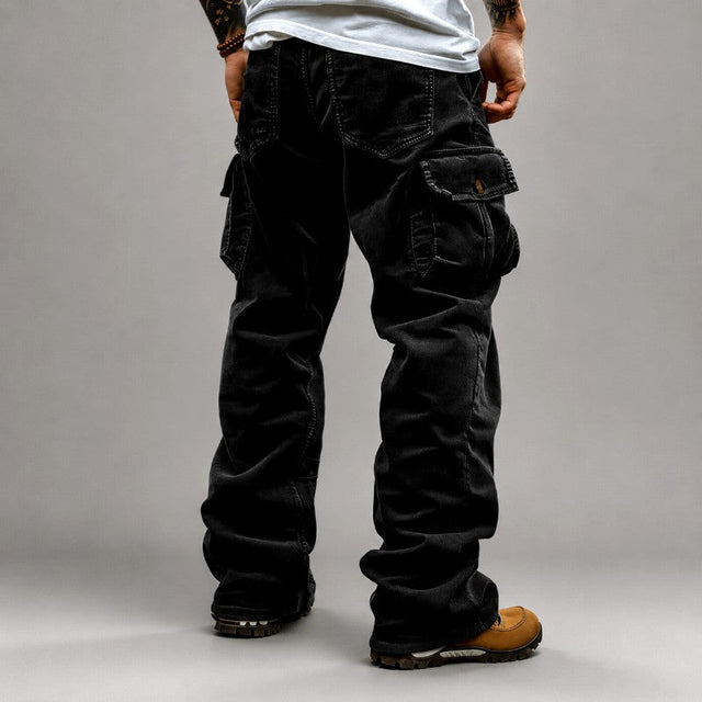 Vincent - Men's Corduroy Cargo Pants with Oversized Flap Pockets