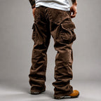 Vincent - Men's Corduroy Cargo Pants with Oversized Flap Pockets
