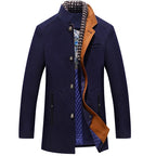 Whitfield - Men's Quilted Lined Wool Blend Coat 4